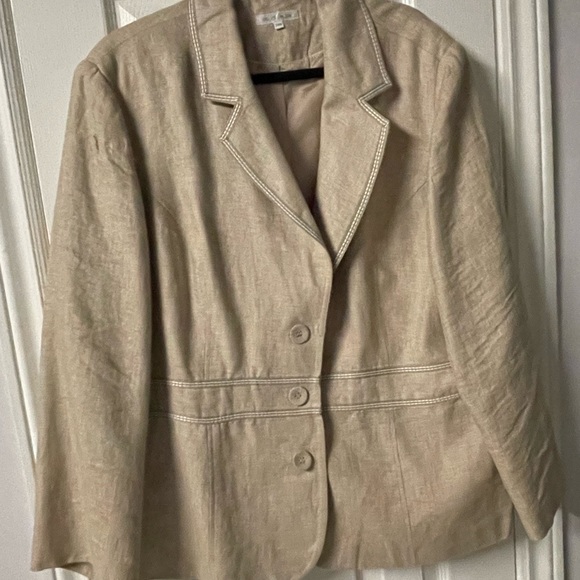 Linen Blend Suit Jacket - Picture 1 of 3